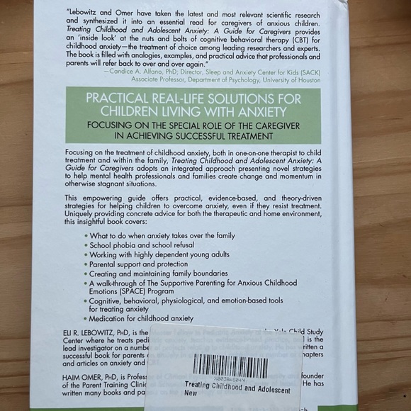🆕”Treating Childhood and Adolescent Anxiety” Book - Picture 2 of 2